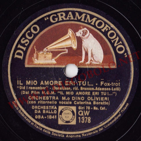 CATERINA BORATTO Il mio amore eri tu